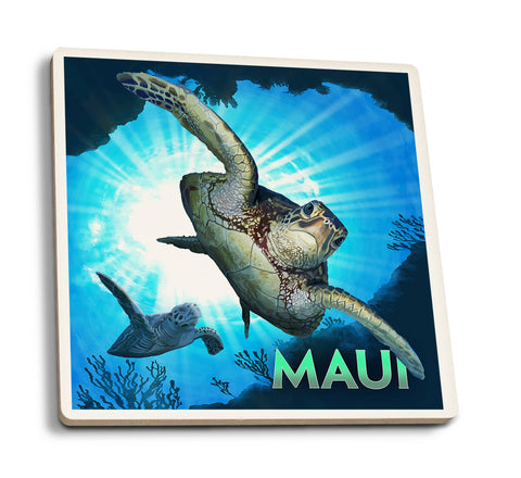 Maui Sea Turtles Coaster
