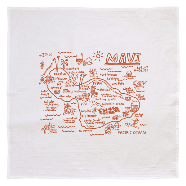 Hand Screened Flour Sack Towels Made in Hawaii