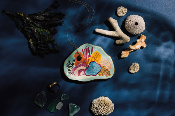 Danica Studio Neptune Shaped Ceramic Trinket Tray