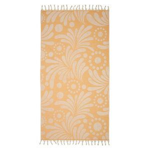 Rio Turkish Terry Beach Bath Towels Sauna Spa Pool Hammam: Mustard