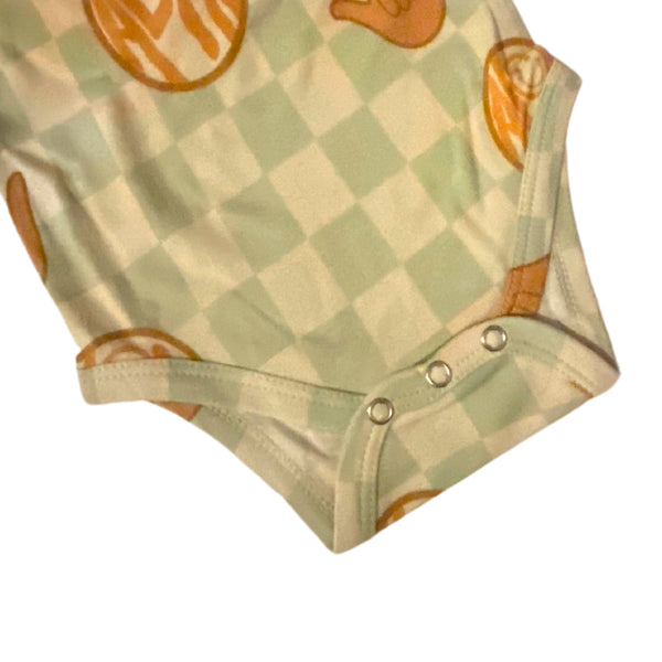 Classic Onesie - Aloha Smiley Checkered Mint