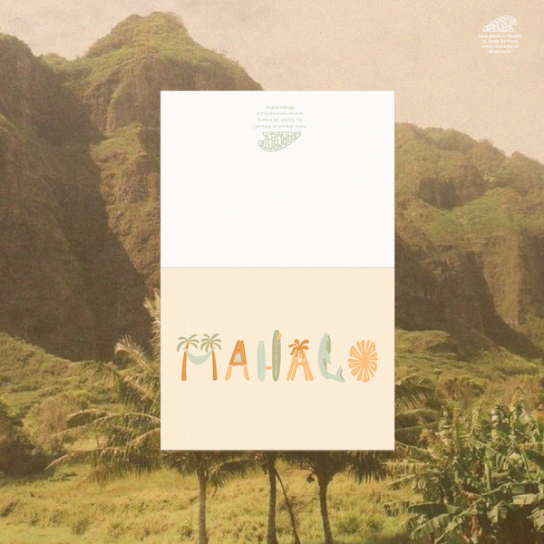 Mahalo Greeting Card