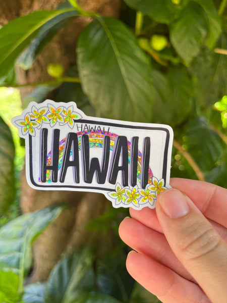 Hawaii License Plate Sticker