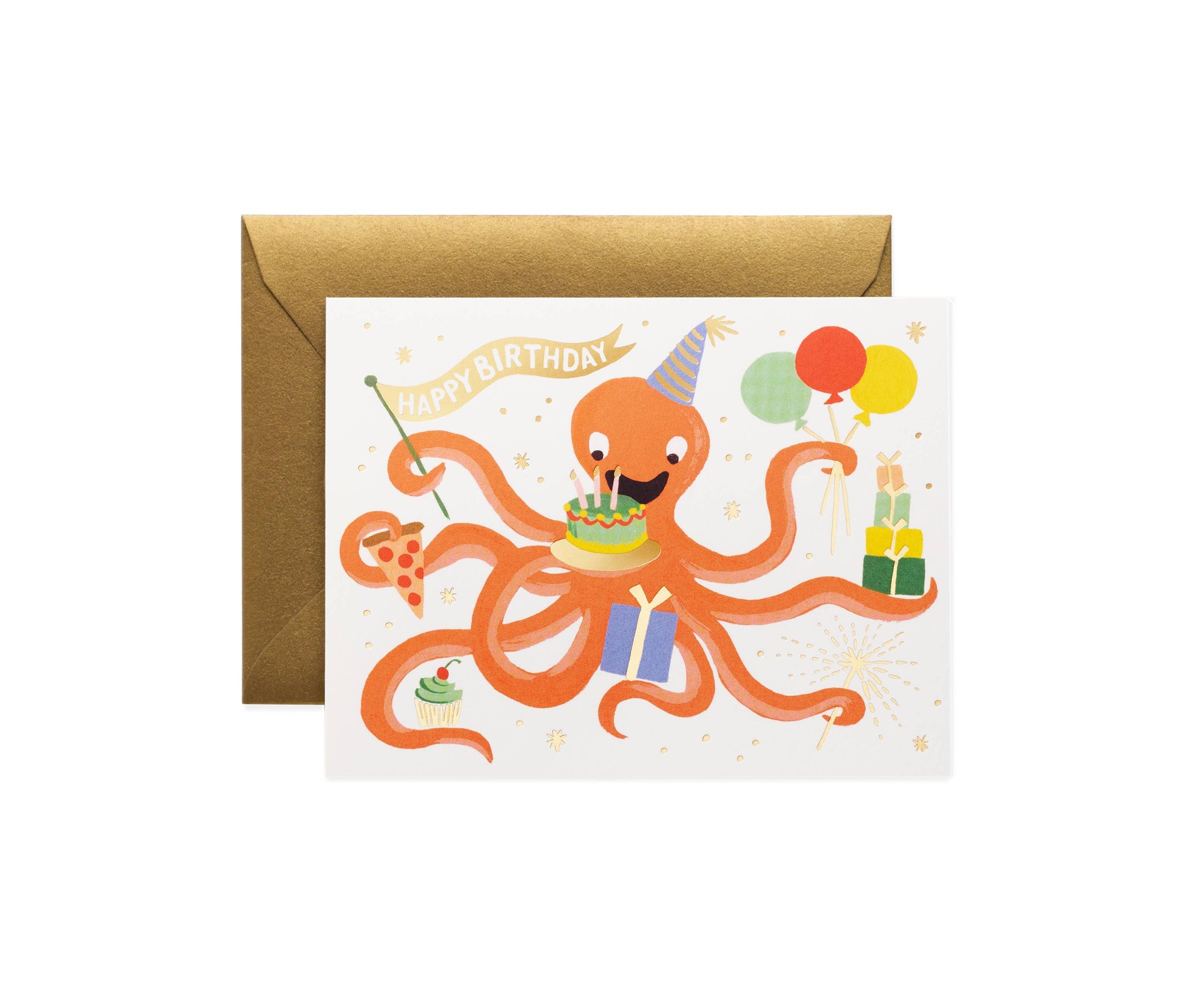 Octopus Birthday Card