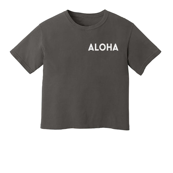 Aloha Washed Crop Tee | Varied Colors