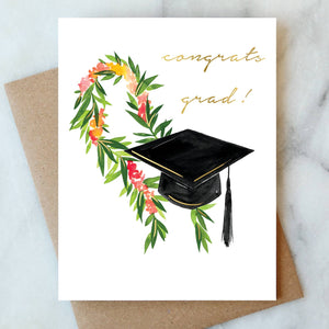 Lei Graduation Greeting Card | Congrats Card