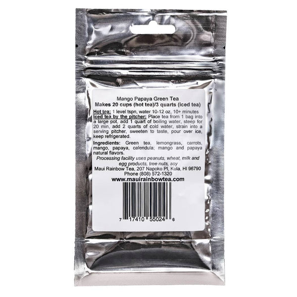 Mango Papaya Green Tea - Artisanal Hawaiian Tea