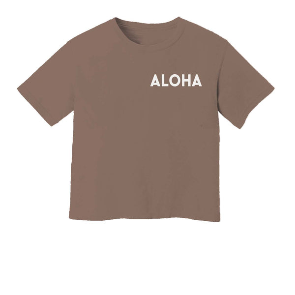 Aloha Washed Crop Tee | Varied Colors