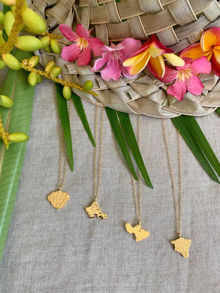 Maui Textured Gold Necklace