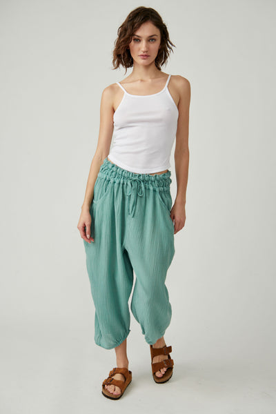 Free People Lust Over Pant In Blue Surf