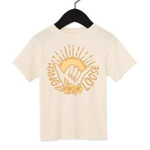 Hang Loose Shaka Toddler & Youth Tee Natural Color