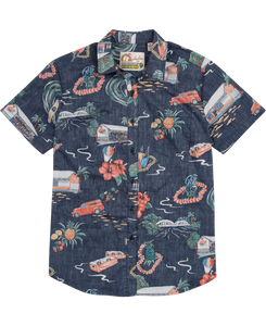 Matsumoto’s Navy Blue Print Boy’s Shirt