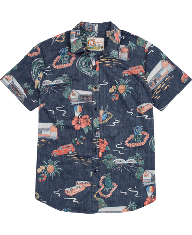 Matsumoto’s Navy Blue Print Boy’s Shirt