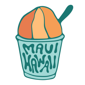 Shave Ice Maui Hawaii Sticker | Blue