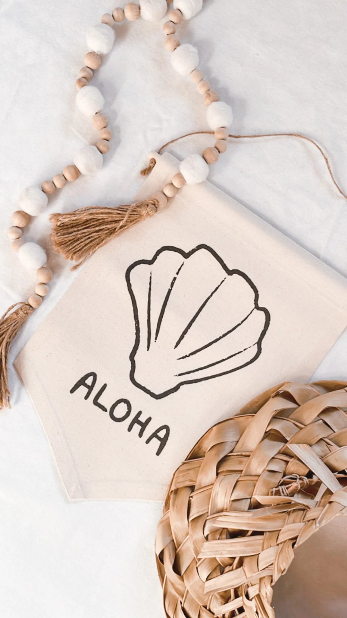 Shell Aloha Wall Banner