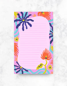 Fantasy Flowers Notepad