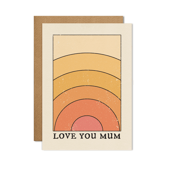 Love You Mom Card: 'Love You Mom' / With cello wrap