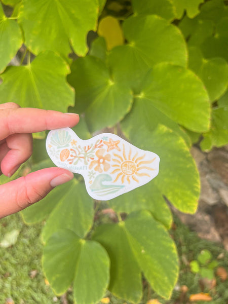 Sticker - Maui Shape Watercolor