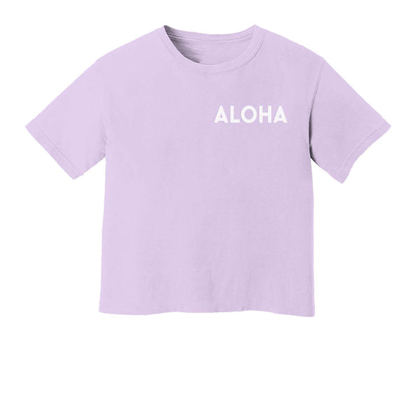 Aloha Washed Crop Tee | Varied Colors