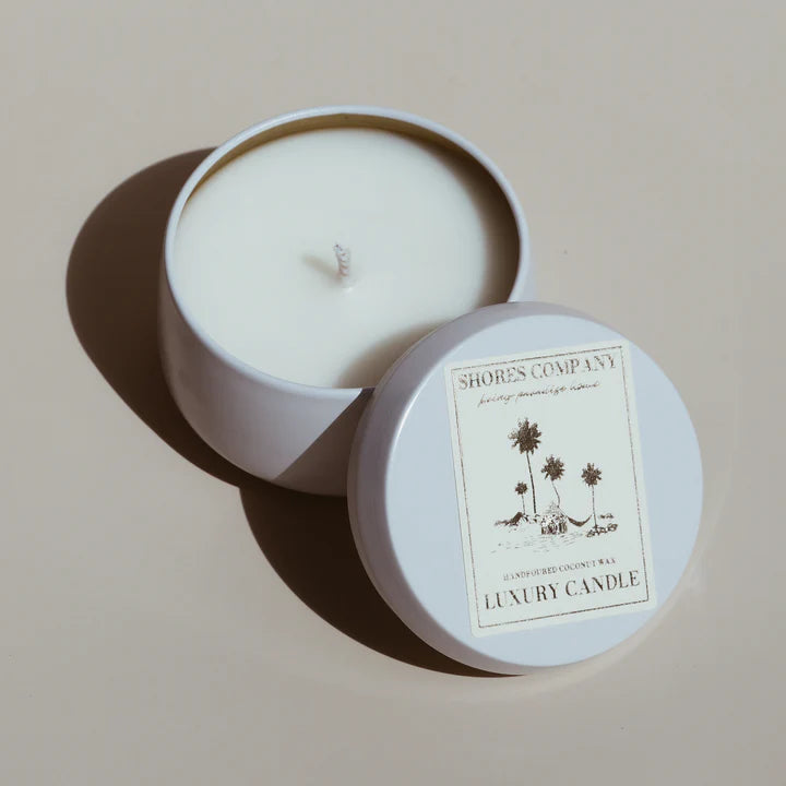 4 Oz Coconut Wax Botanical Tin Candle | Oceano Yuzu Sea Salt
