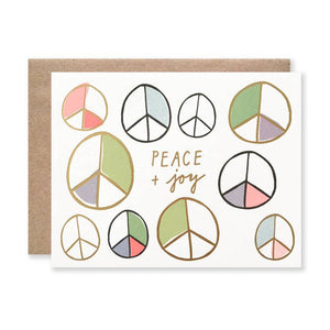Holiday / Peace And Joy With Gold Foil Card