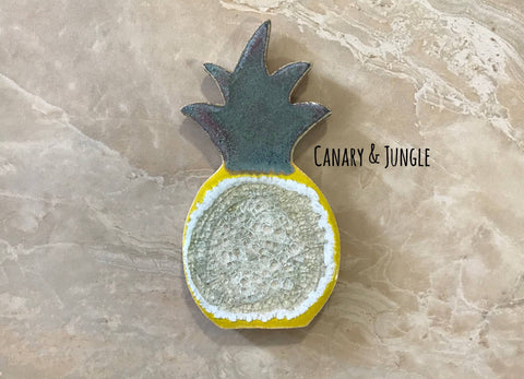 Crackled Glass Pineapple Coaster