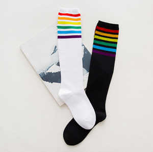 Socks - Knee High Rainbow