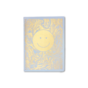 Smiley Open-Dated 6 Month Planner in Light Blue