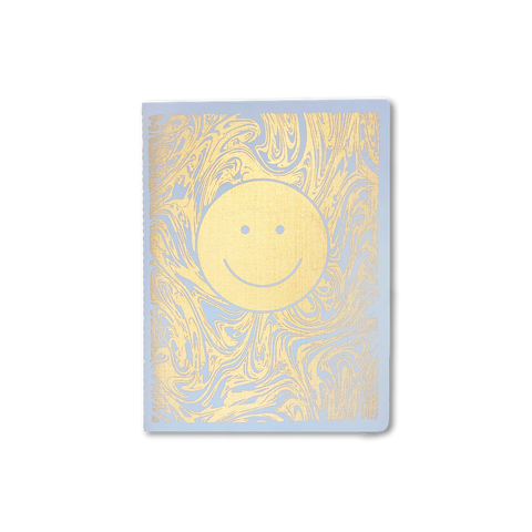 Smiley Open-Dated 6 Month Planner in Light Blue