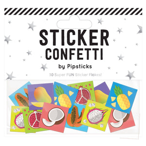 Tropical Fruit Sticker Confetti