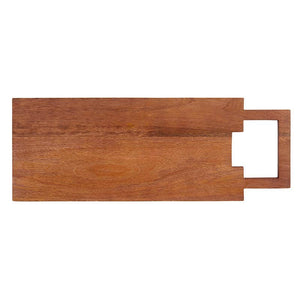 Charcuterie Brd Sq Hndl Brown