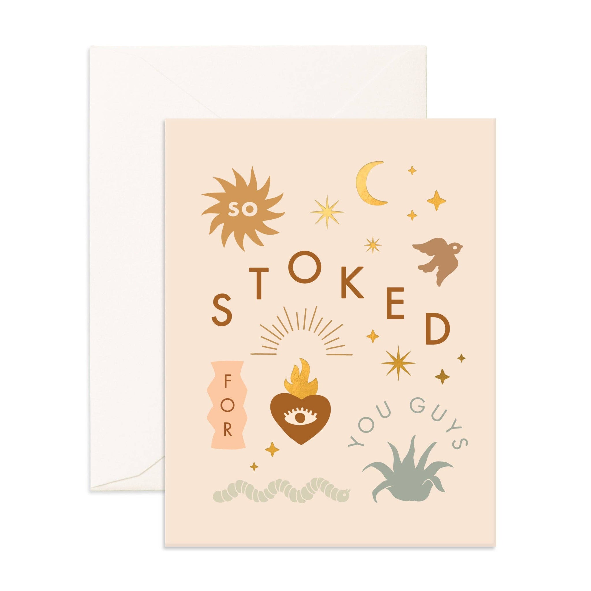 So Stoked Sacred Heart Greeting Card