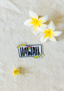 Hawaii License Plate Sticker