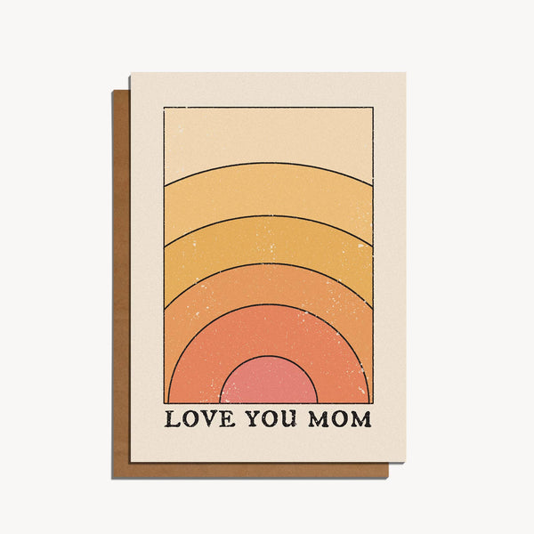 Love You Mom Card: 'Love You Mom' / With cello wrap