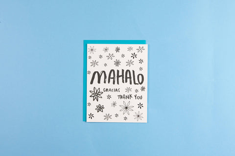 Thank You Mahalo Card