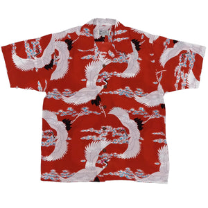 Crane Aloha Shirt - Red 989