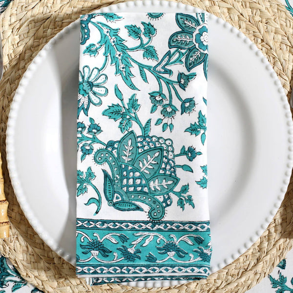 Napkin Gayatri Peacock, Set of 4
