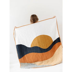 Sunset Quilted Blanket