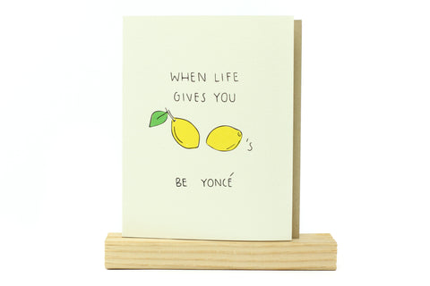 Lemonade Yonce Card