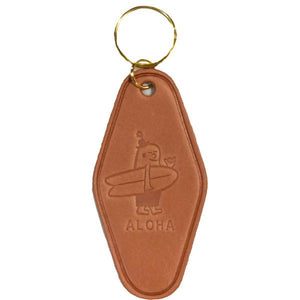 Mr. Mellow Leather Keychain