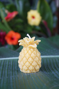 Pineapple Beeswax Candle Made In Hawaii