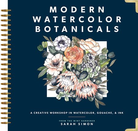Modern Water Color Botanicals Book