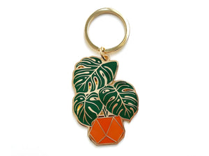 Monstera Keychain