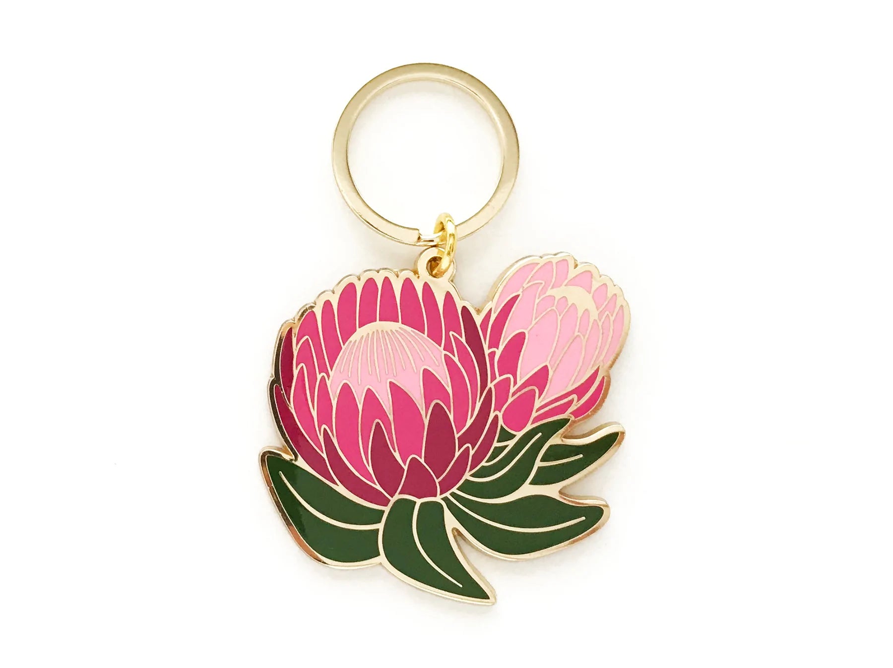 Protea Keychain