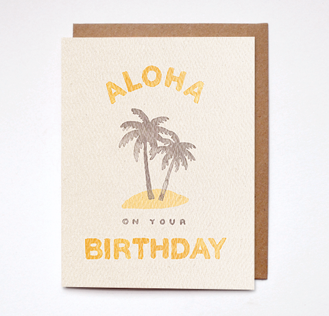Aloha On Your Birthday Card