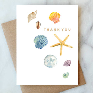 Shells Thank You Greeting Card