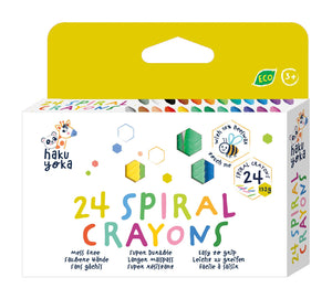 Spiral Crayons 24 COLORS