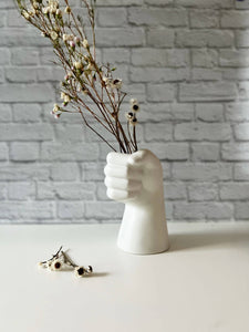 Tall Hand Flower Vase