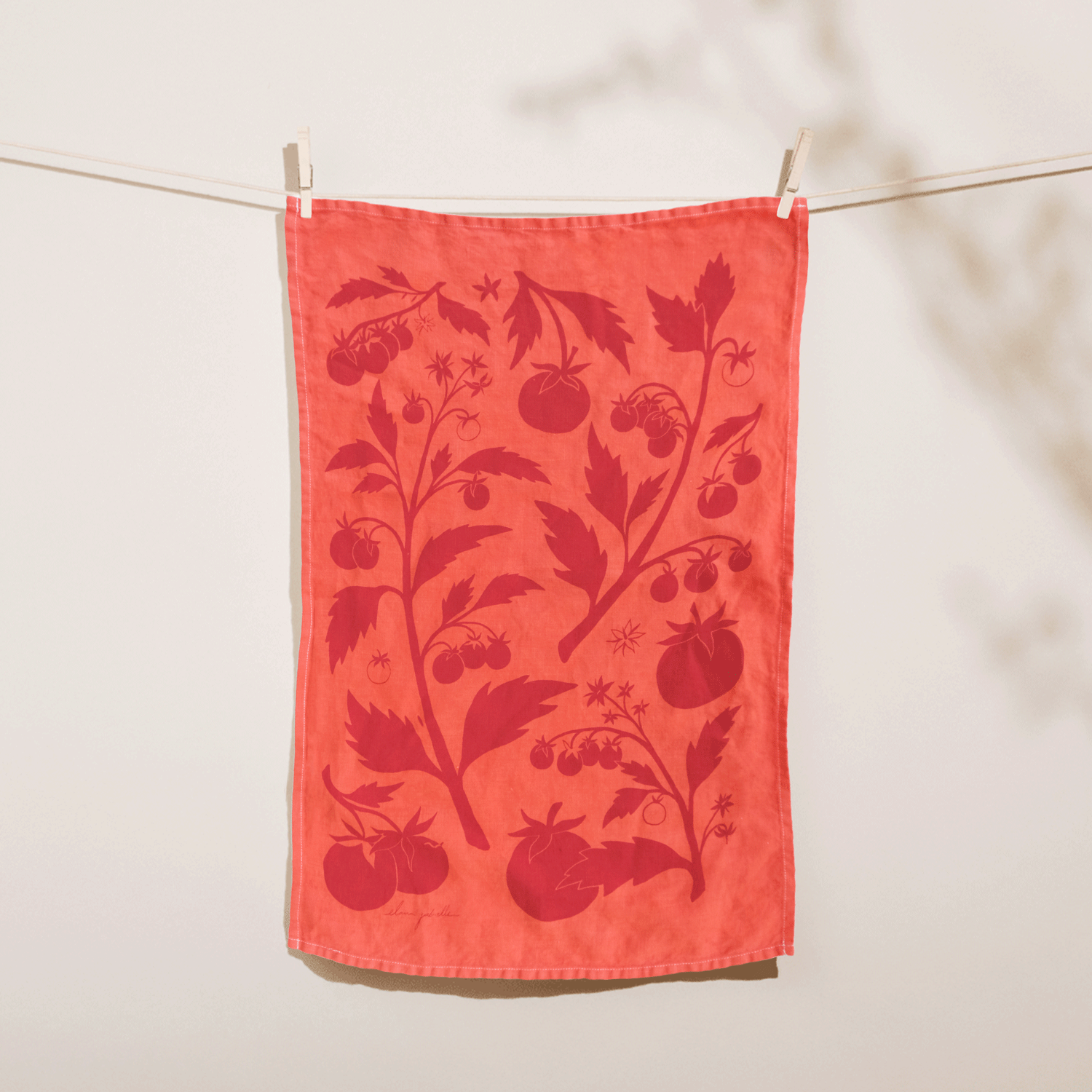 Tomato Linen Towel