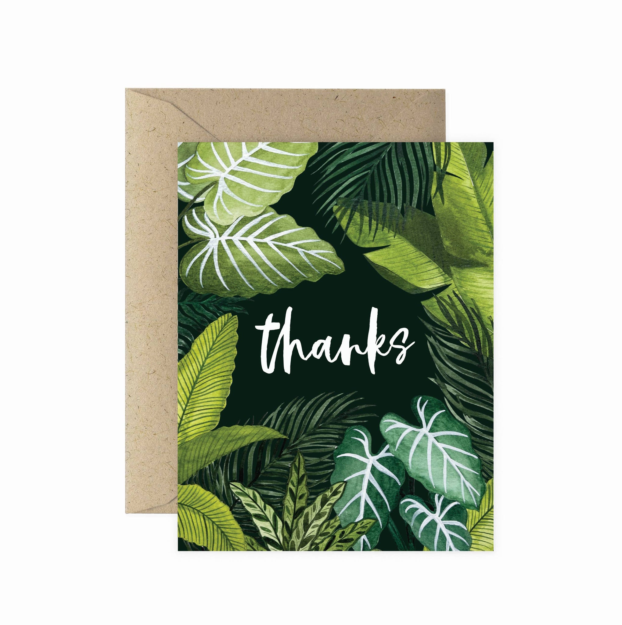 Thanks Foliage Greeting Card